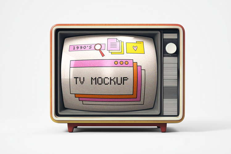 90s TV Screen Mockup example image 1