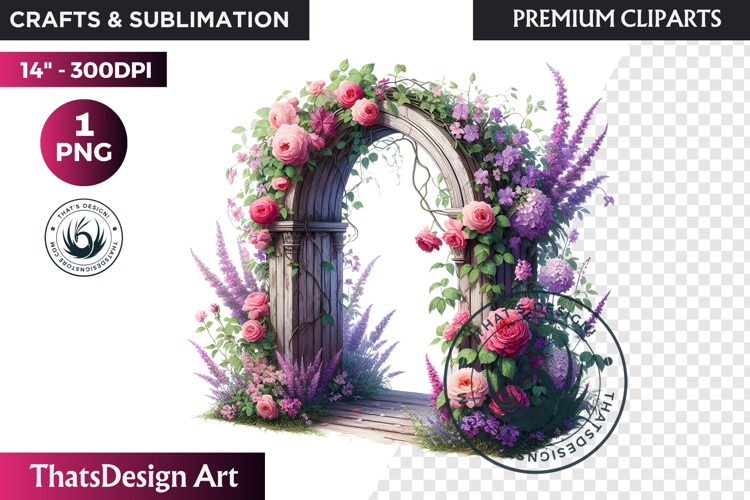 Purple Flower Clipart Image 11