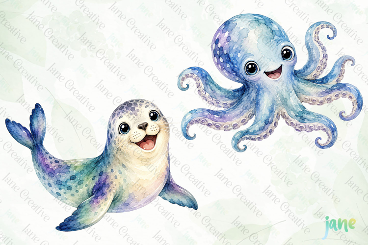 Cute Ocean Animal PNG