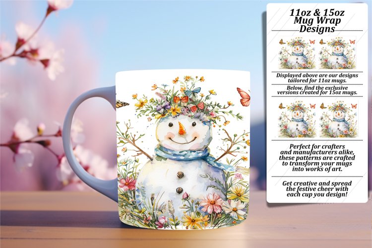 Sunny Snowman Sizzle: 11oz/15oz Beachy Wraps