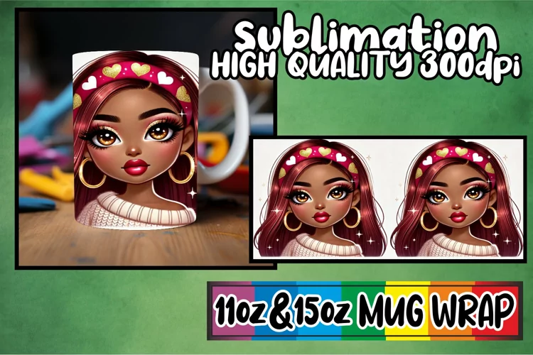 Happy adventures 11oz 15oz sublimation wrap, Love Girl