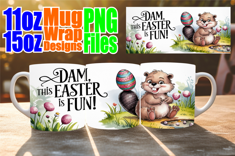Colorful days sublimation print wrap, Easter