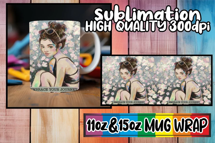 Cozy vibes sublimation print wrap, Woman