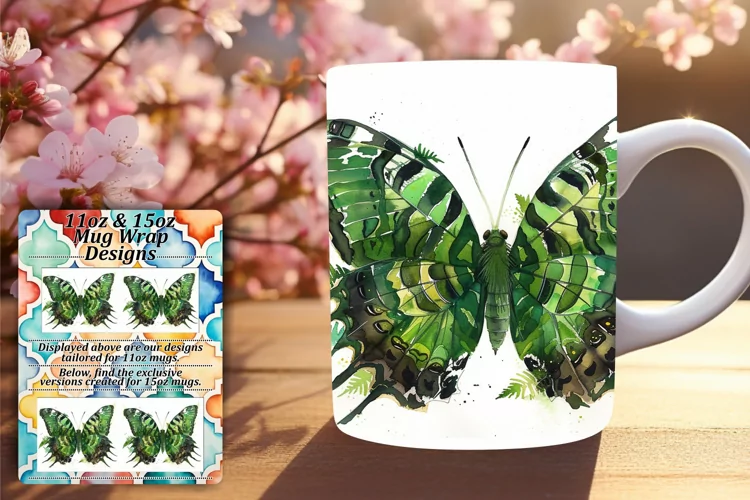 Spring Serenade: Butterfly Mug - 11oz & 15oz