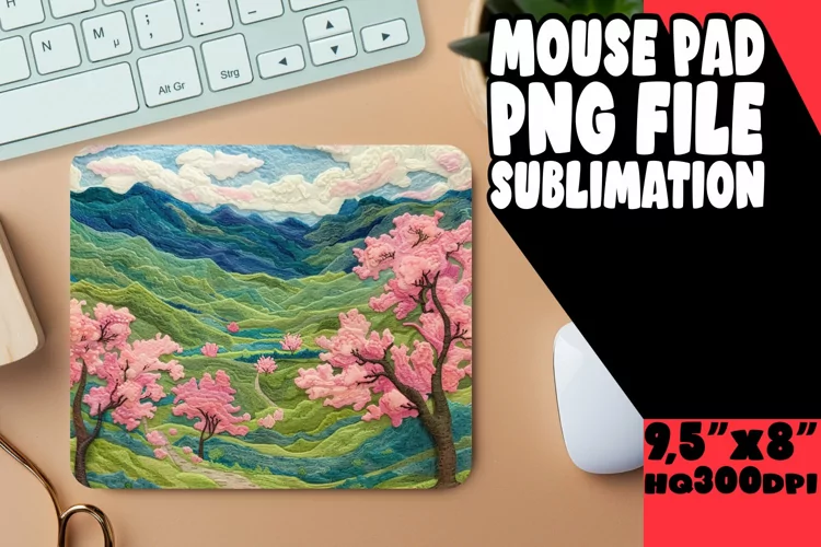 Captivating 3D Summer Mouse Pad for Sublimation