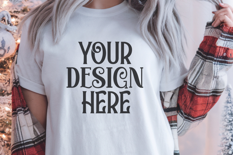 White Tshirt Mockup Image 8
