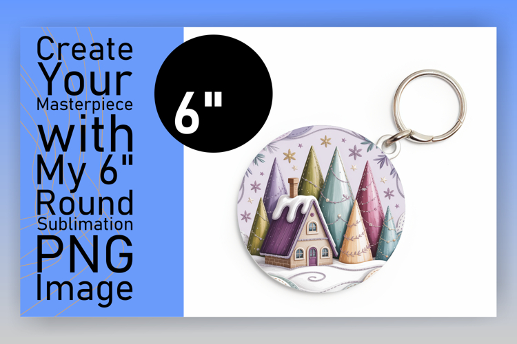 Elegant Circle Design for Sublimation , Holiday