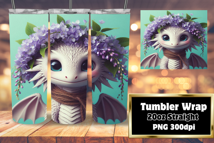 Sublimation Ready 20oz Tumbler , Dragon