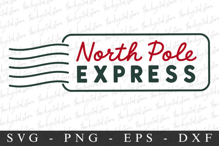 North Pole Express Svg | Christmas svg