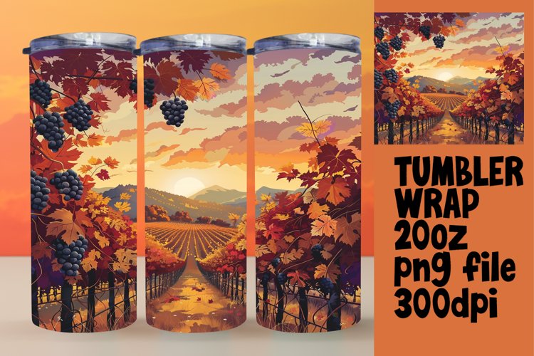 Fall Tumbler Wrap Image 12