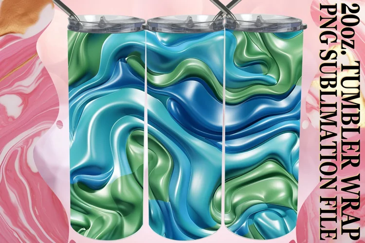 Creative 3D Inflated Pattern Tumbler Collection