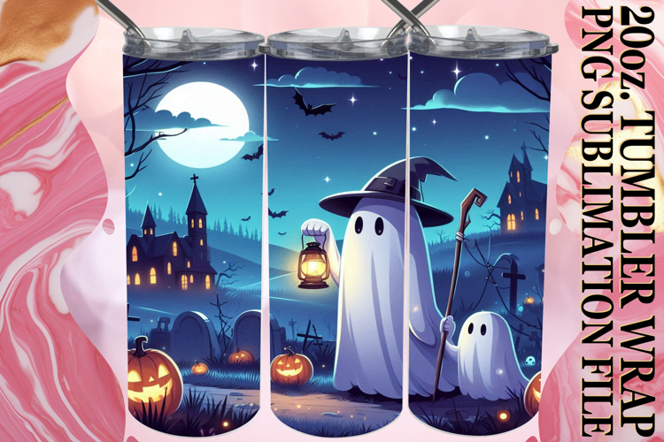 PRESENT OF SERENITY 20oz TUMBLER WRAP, Ghost