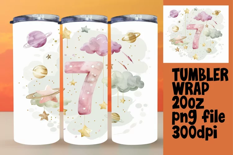Cosmic Reverie: Sublimation Tumbler 20oz Art