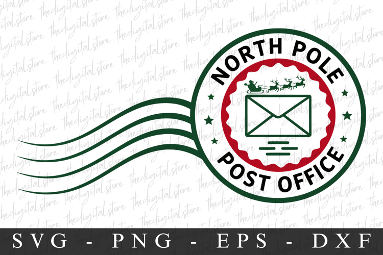 North Pole post Mail Svg | Christmas svg