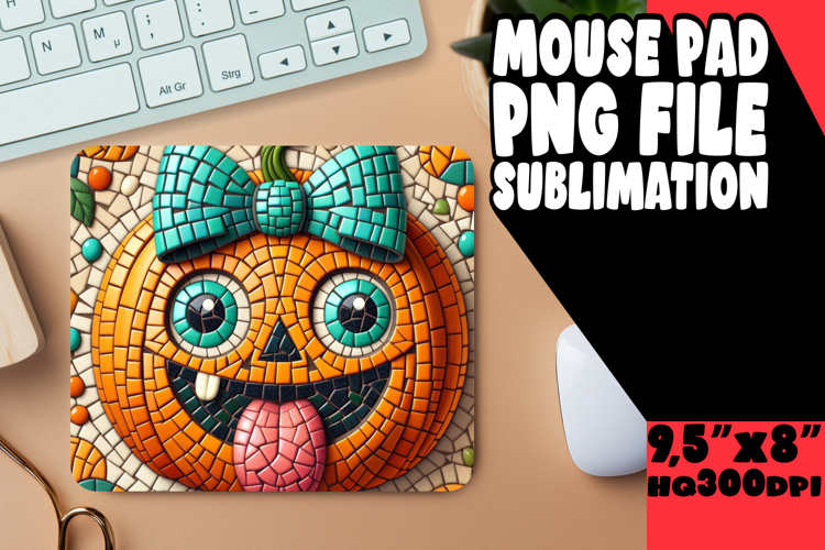 BRIGHT DESK MAT PLAYFUL ART, Cute Pumpkin