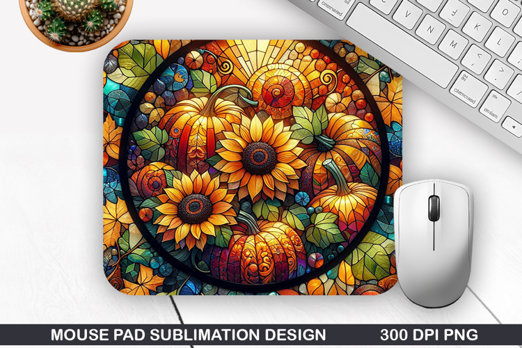 Pumpkin Mouse Pad Sublimation, Halloween Mouse Pad PNG