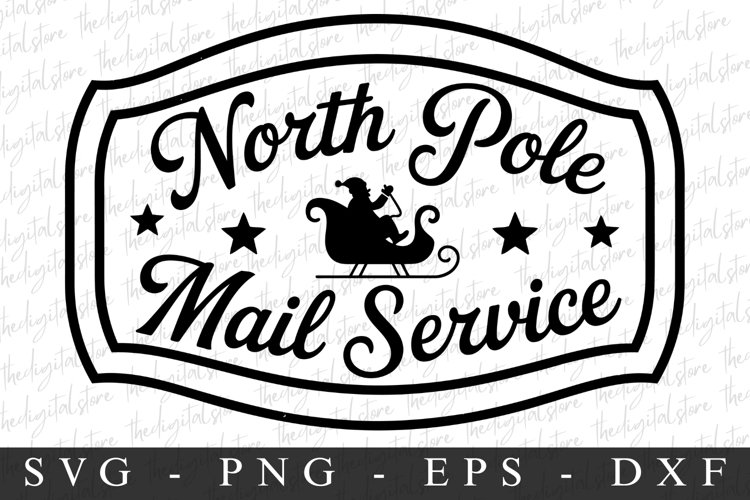North Pole Mail Service Svg | Christmas svg