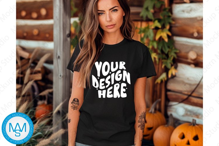 White Tshirt Mockup Image 17