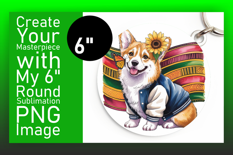 Creative Circle Design for Car Coasters , Cute Dog