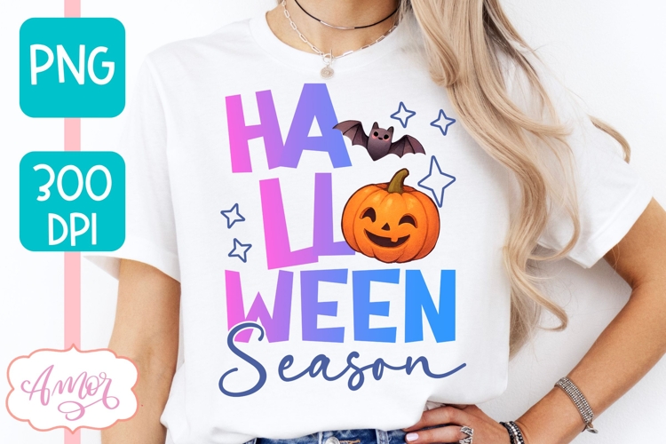 Halloween Season shirt PNG for Sublimation, Spooky Pumpkin