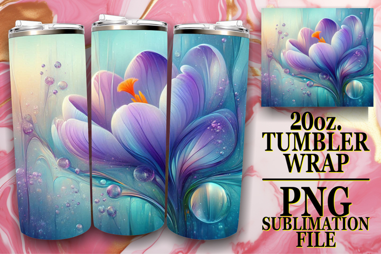 Heartfelt Moments 20oz tumbler wrap, 3D Flower