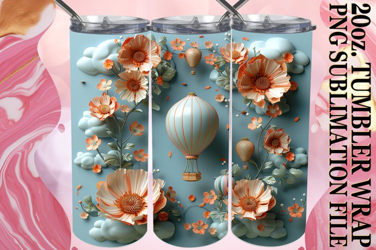 Meadow Panoramic View Tumbler Wrap 20oz example image 1