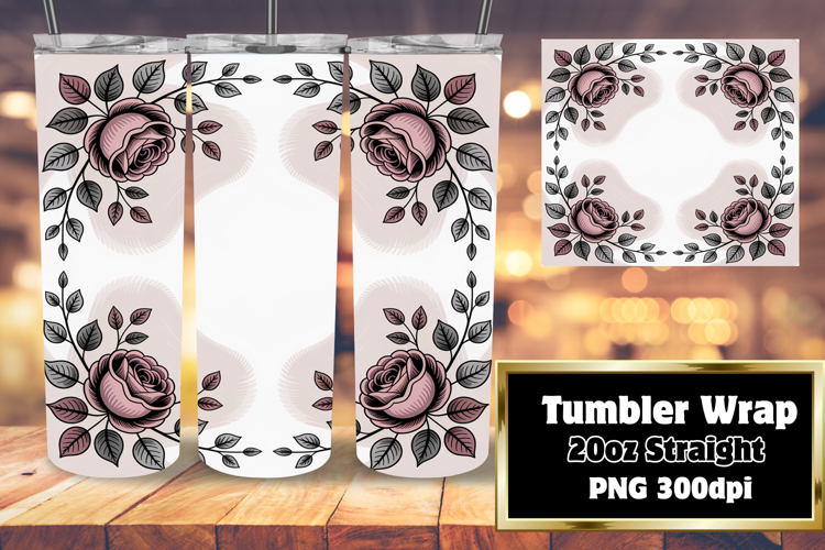 Original 20oz Tumbler Artwork , Flowers