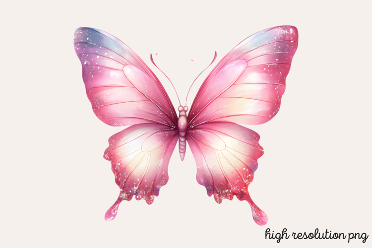 Pink Butterfly Clipart Image 15