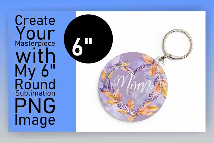 Sublimation Circle Car Coaster for Mother's Day