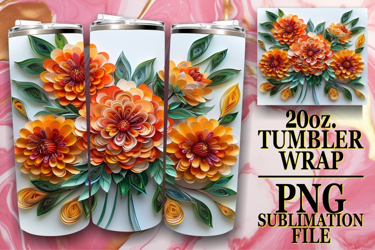 Enchanting Fresh Dreamy Whimsical 3D 20oz Sublimation
