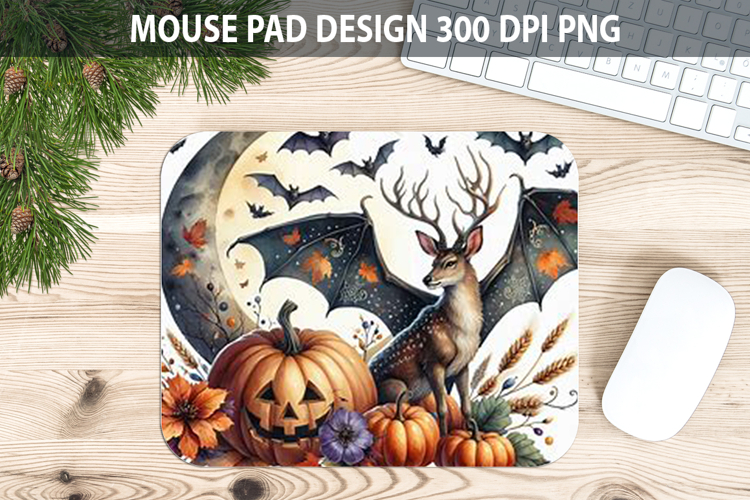 Watercolor Reindeer Mouse Pad Sublimation - Animal PNG