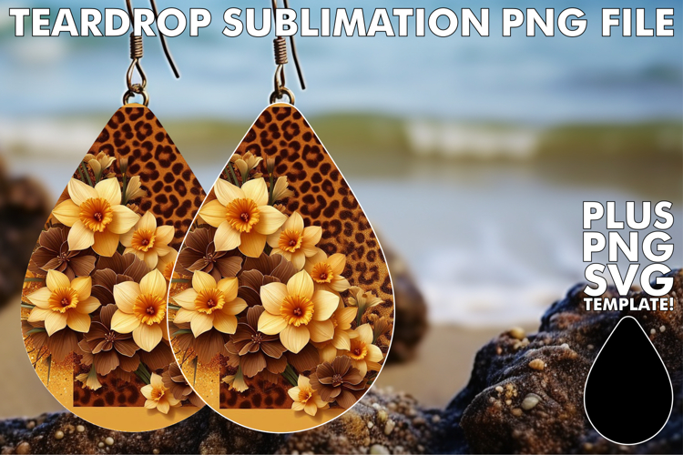 Whimsical Teardrop Earrings Gift, Leopard Prints