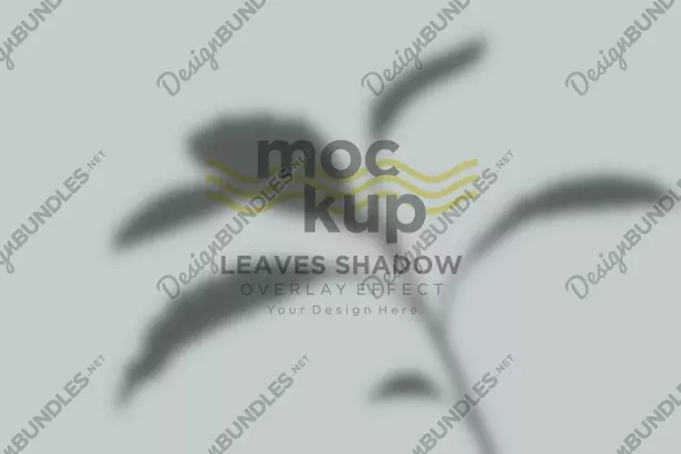 Leaves Shadow Overlay Effect Mockup