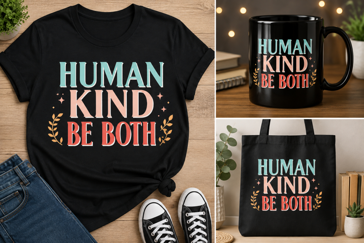 Human Kind Be Both PNG, Kindness Teacher Classroom Design