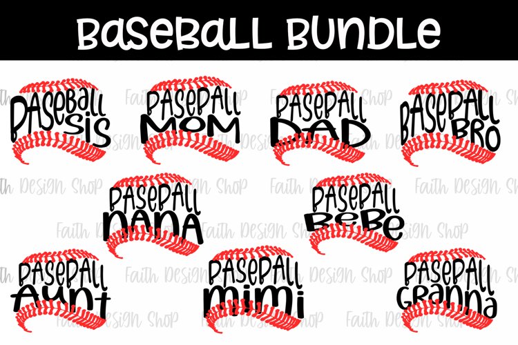 Baseball Family Bundle example image 1