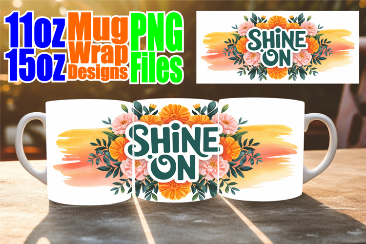 Serene vibes 11oz 15oz sublimation wrap, Quote