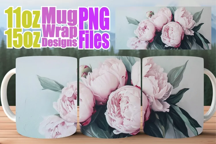 Radiant Bloom Cup Wrap: Sublimated Spring Delight
