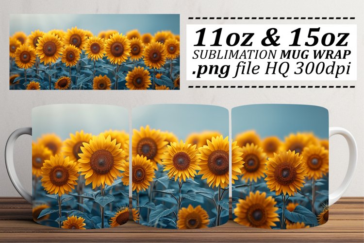 Blooming Spring Mug Wrap - Pattern Art 11oz 15oz