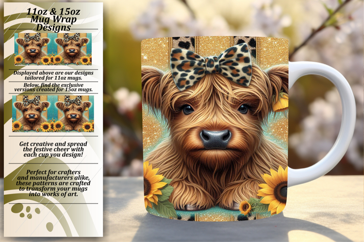 Sassy 15oz Mug Wrap Png Template , Cute Animals