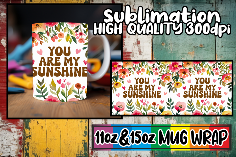 Vibrant souls sublimation print wrap, Flower Quote