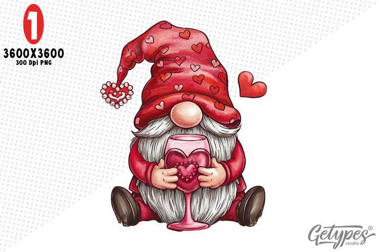 Valentine Gnome Clipart Image 8