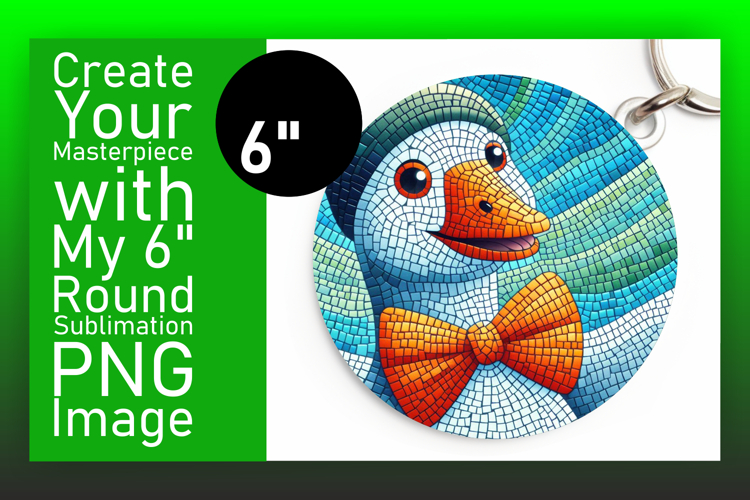 Creative Circle Design for Coasters , Goose