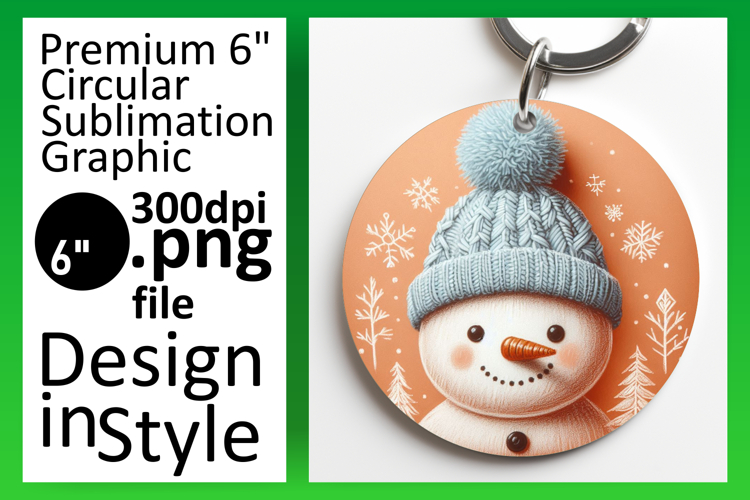 Sophisticated Circle PNG Car Coaster , Snowman