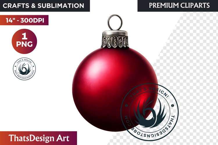 Christmas Baubles Clipart, Festive Holiday Ornaments PNG