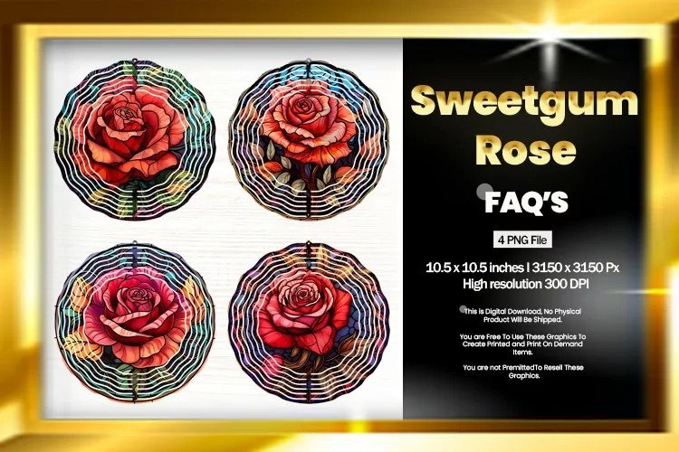 Sweetheart Rose Wind Spinner - 04 Variations