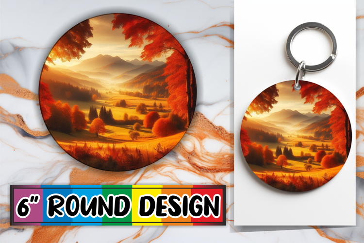 Sweet Coaster Designs for Cars PNG, Autumn