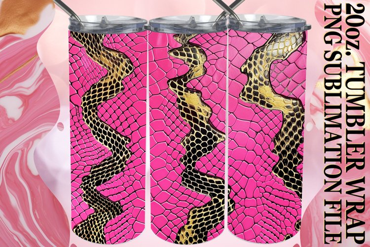 Patterned 3D Design Tumbler Wrap example image 1