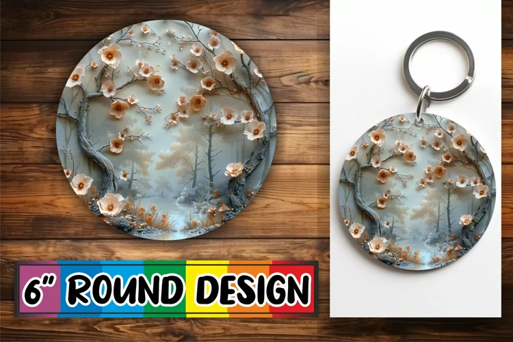 Round Ornament Sublimation Designs