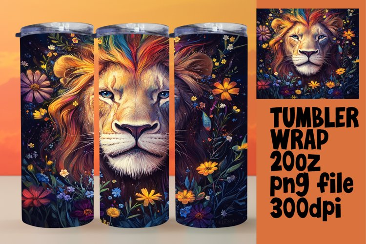 VIBRANT Design for 20oz Tumbler , Leo