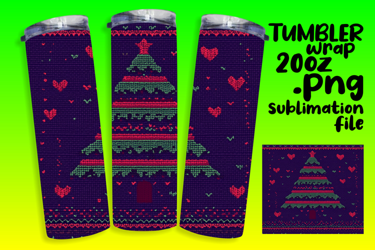 Custom 20oz Tumbler Wrap Download , Holiday